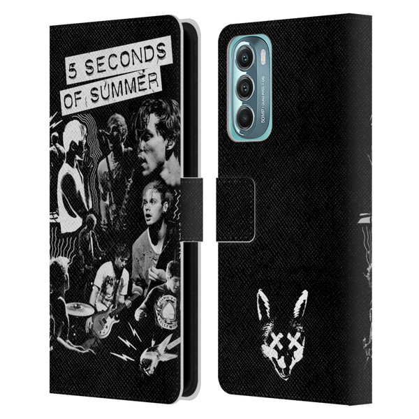 5 Seconds of Summer Posters Punkzine Leather Book Wallet Case Cover For Motorola Moto G Stylus 5G (2022)
