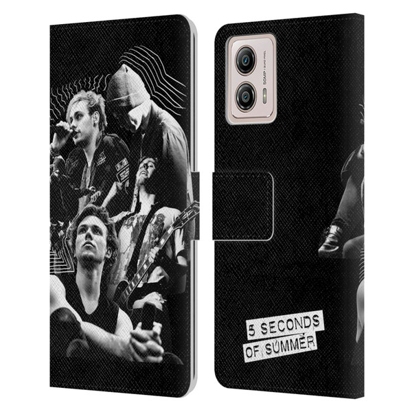 5 Seconds of Summer Posters Punkzine 2 Leather Book Wallet Case Cover For Motorola Moto G53 5G