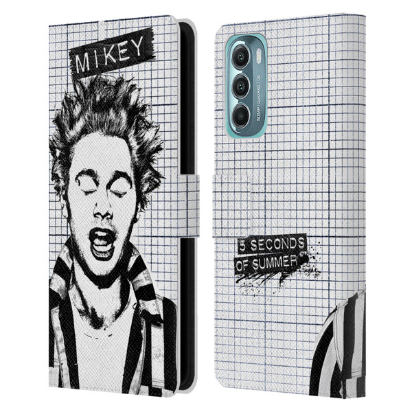 5 Seconds of Summer Solos Grained Mikey Leather Book Wallet Case Cover For Motorola Moto G Stylus 5G (2022)