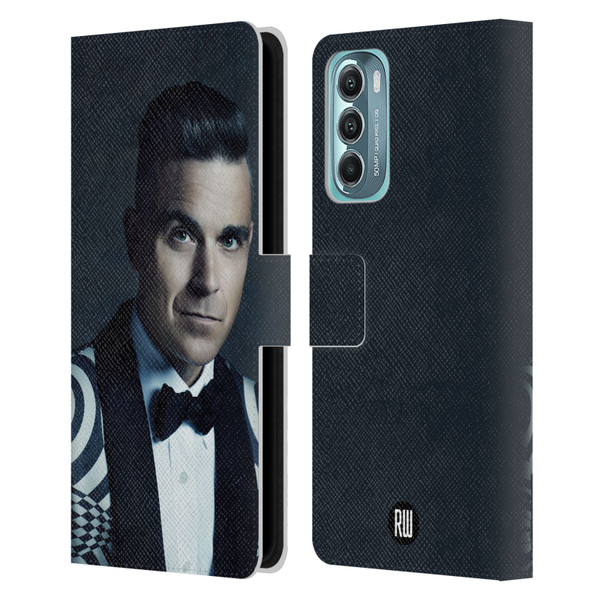 Robbie Williams Calendar Printed Tux Leather Book Wallet Case Cover For Motorola Moto G Stylus 5G (2022)