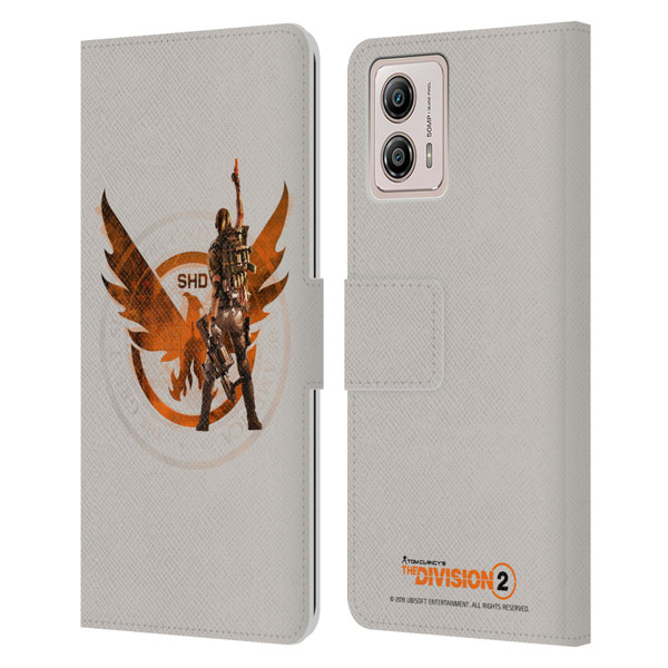 Tom Clancy's The Division 2 Characters Female Agent 2 Leather Book Wallet Case Cover For Motorola Moto G53 5G