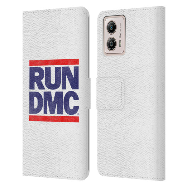 Run-D.M.C. Key Art Silhouette USA Leather Book Wallet Case Cover For Motorola Moto G53 5G