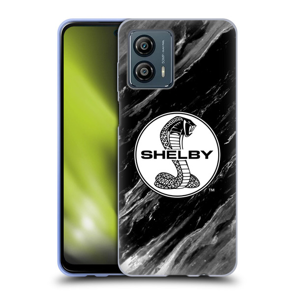 Shelby Logos Marble Soft Gel Case for Motorola Moto G53 5G
