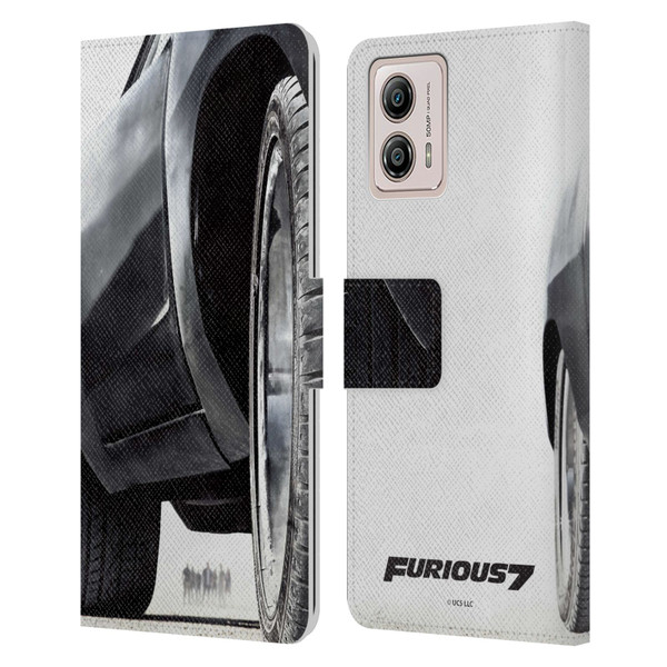 Fast & Furious Franchise Key Art Furious Tire Leather Book Wallet Case Cover For Motorola Moto G53 5G