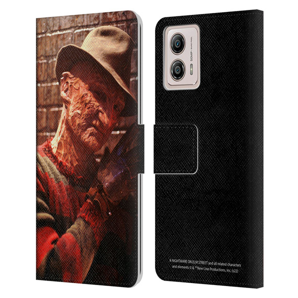 A Nightmare On Elm Street 3 Dream Warriors Graphics Freddy 3 Leather Book Wallet Case Cover For Motorola Moto G53 5G