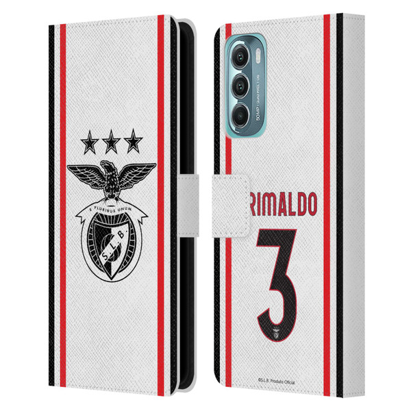 S.L. Benfica 2021/22 Players Away Kit Álex Grimaldo Leather Book Wallet Case Cover For Motorola Moto G Stylus 5G (2022)