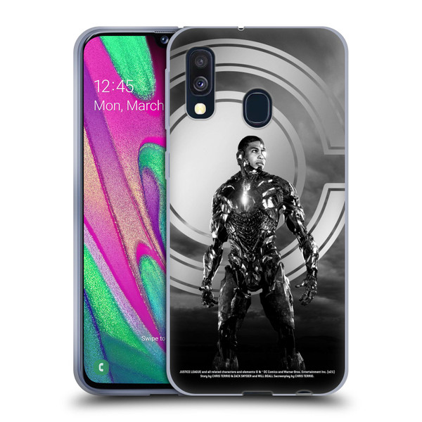 Zack Snyder's Justice League Snyder Cut Character Art Cyborg Soft Gel Case for Samsung Galaxy A40 (2019)