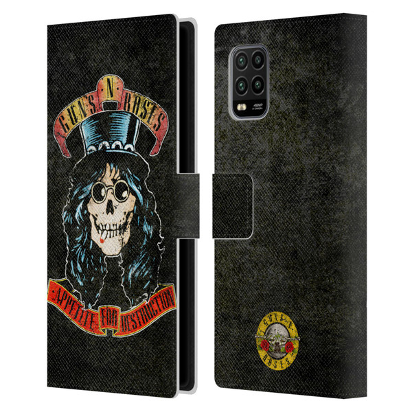 Guns N' Roses Vintage Slash Leather Book Wallet Case Cover For Xiaomi Mi 10 Lite 5G