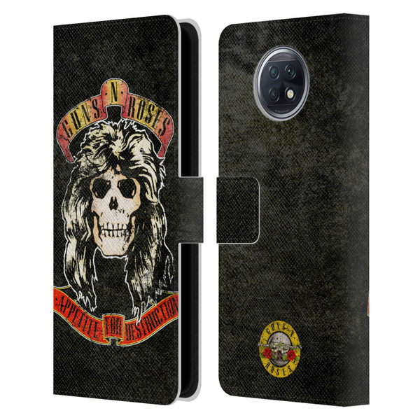 Guns N' Roses Vintage Adler Leather Book Wallet Case Cover For Xiaomi Redmi Note 9T 5G