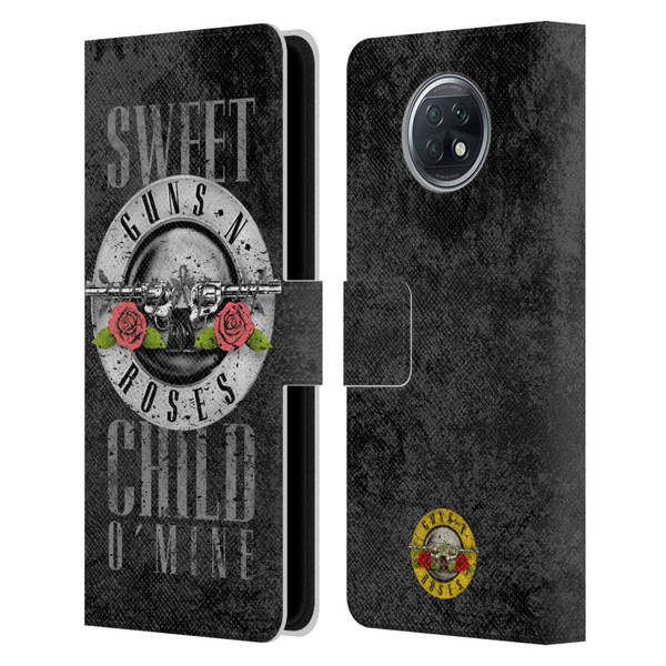 Guns N' Roses Vintage Sweet Child O' Mine Leather Book Wallet Case Cover For Xiaomi Redmi Note 9T 5G