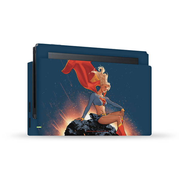 Superman DC Comics Logos And Comic Book Supergirl Vinyl Sticker Skin Decal Cover for Nintendo Switch Console & Dock