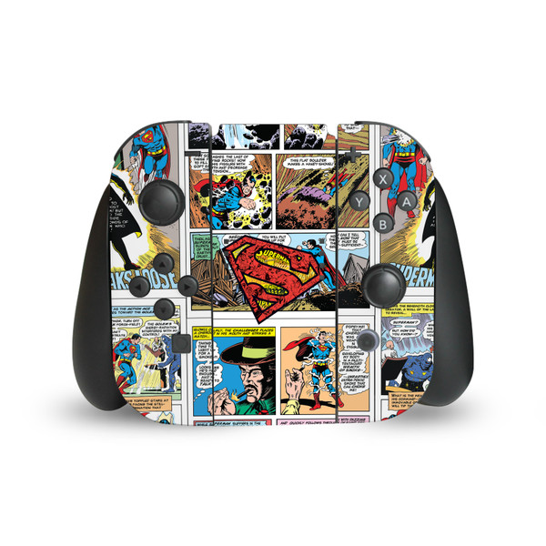 Superman DC Comics Logos And Comic Book Oversized Vinyl Sticker Skin Decal Cover for Nintendo Switch Joy Controller