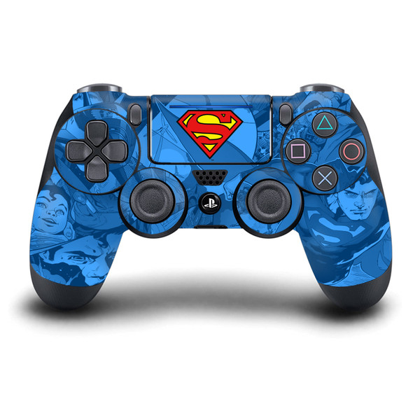 Superman DC Comics Logos And Comic Book Collage Vinyl Sticker Skin Decal Cover for Sony DualShock 4 Controller