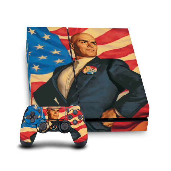 Superman DC Comics Logos And Comic Book Lex Luthor Vinyl Sticker Skin Decal Cover for Sony PS4 Console & Controller