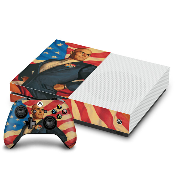 Superman DC Comics Logos And Comic Book Lex Luthor Vinyl Sticker Skin Decal Cover for Microsoft One S Console & Controller
