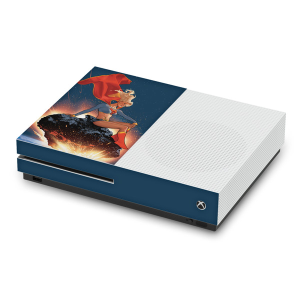 Superman DC Comics Logos And Comic Book Supergirl Vinyl Sticker Skin Decal Cover for Microsoft Xbox One S Console