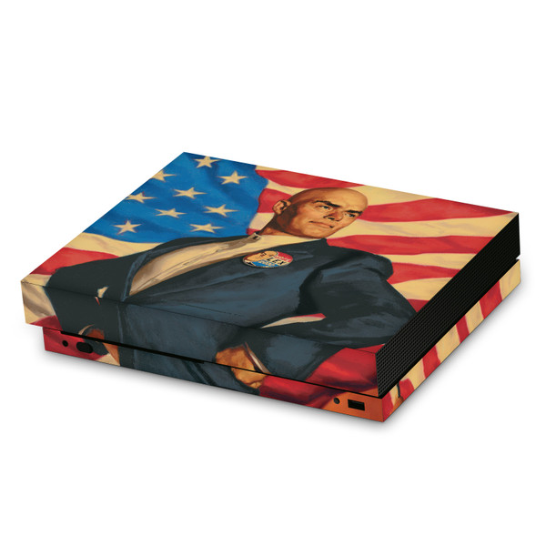 Superman DC Comics Logos And Comic Book Lex Luthor Vinyl Sticker Skin Decal Cover for Microsoft Xbox One X Console