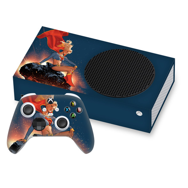 Superman DC Comics Logos And Comic Book Supergirl Vinyl Sticker Skin Decal Cover for Microsoft Series S Console & Controller