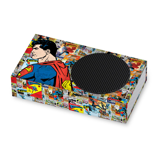 Superman DC Comics Logos And Comic Book Character Collage Vinyl Sticker Skin Decal Cover for Microsoft Xbox Series S Console