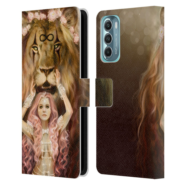 Selina Fenech Fantasy Strength Leather Book Wallet Case Cover For Motorola Moto G Stylus 5G (2022)