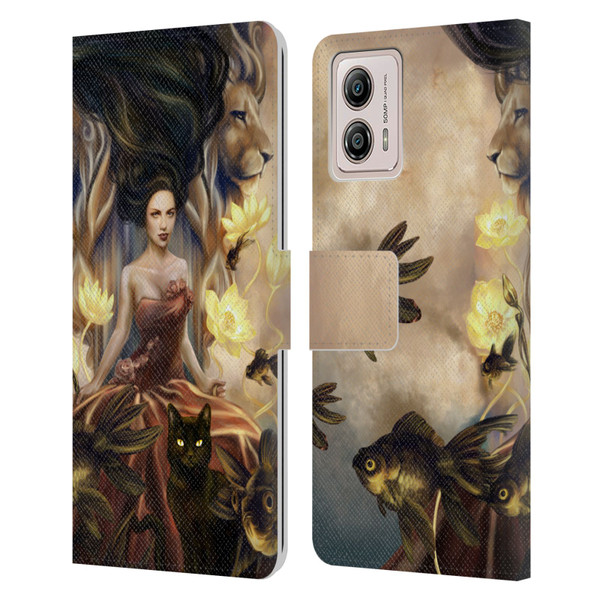 Selina Fenech Fantasy Queens of Wands Leather Book Wallet Case Cover For Motorola Moto G53 5G