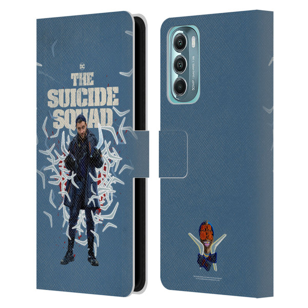 The Suicide Squad 2021 Character Poster Captain Boomerang Leather Book Wallet Case Cover For Motorola Moto G Stylus 5G (2022)