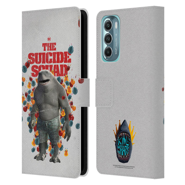The Suicide Squad 2021 Character Poster King Shark Leather Book Wallet Case Cover For Motorola Moto G Stylus 5G (2022)