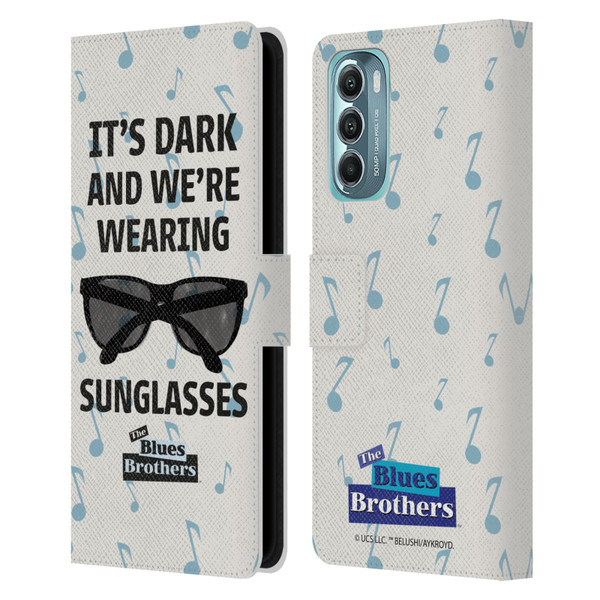 The Blues Brothers Graphics Sunglasses Leather Book Wallet Case Cover For Motorola Moto G Stylus 5G (2022)