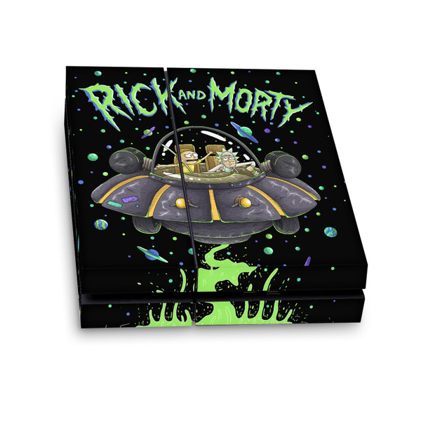 Rick And Morty Graphics The Space Cruiser Vinyl Sticker Skin Decal Cover for Sony PS4 Console