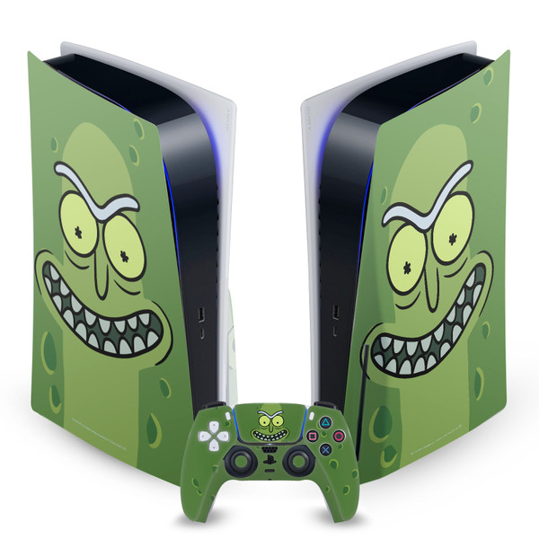 Rick And Morty Graphics Pickle Rick Vinyl Sticker Skin Decal Cover for Sony PS5 Disc Edition Bundle