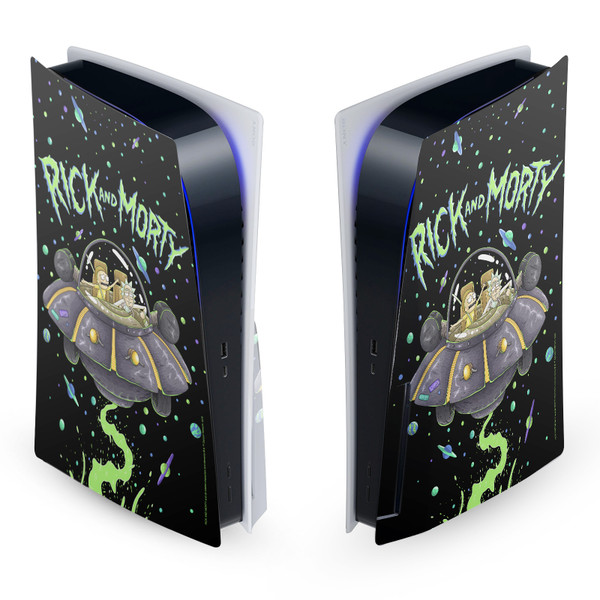 Rick And Morty Graphics The Space Cruiser Vinyl Sticker Skin Decal Cover for Sony PS5 Disc Edition Console