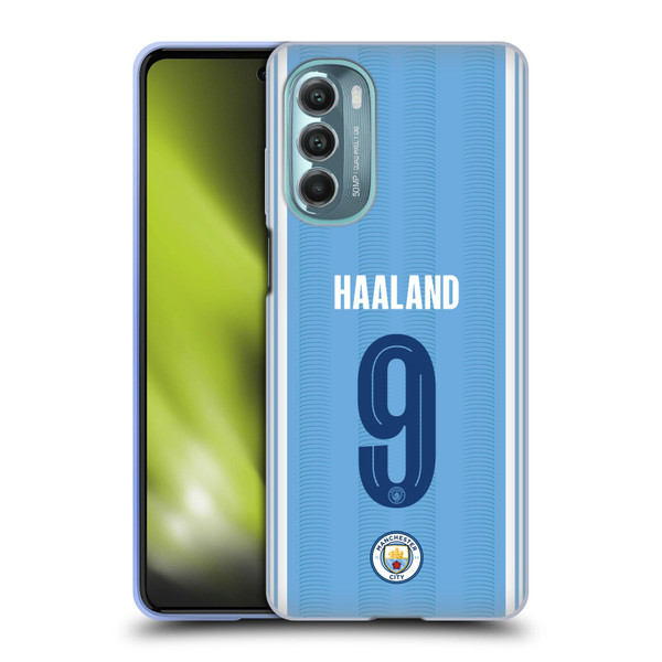 Manchester City Man City FC 2023/24 Players Home Kit Erling Haaland Soft Gel Case for Motorola Moto G Stylus 5G (2022)