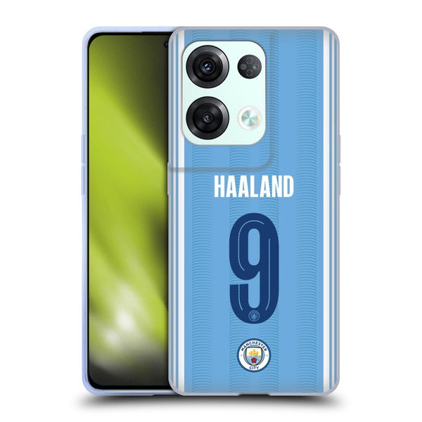 Manchester City Man City FC 2023/24 Players Home Kit Erling Haaland Soft Gel Case for OPPO Reno8 Pro