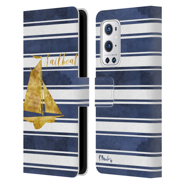 Paul Brent Nautical Sailboat Leather Book Wallet Case Cover For OnePlus 9 Pro