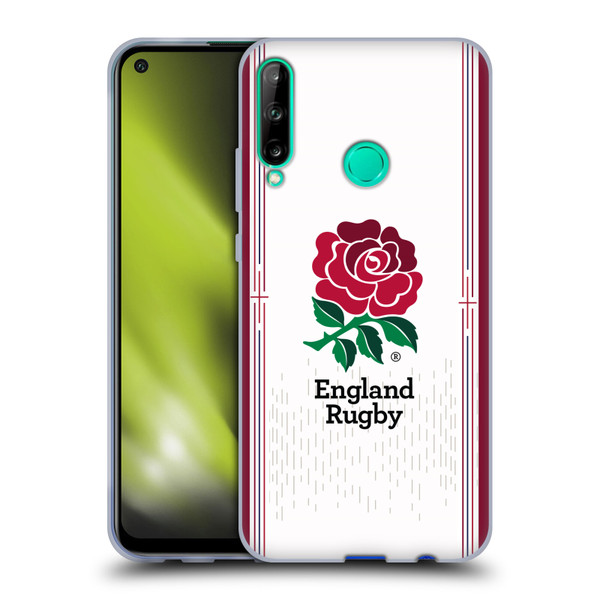 England Rugby Union 2023/24 Crest Kit Home Soft Gel Case for Huawei P40 lite E