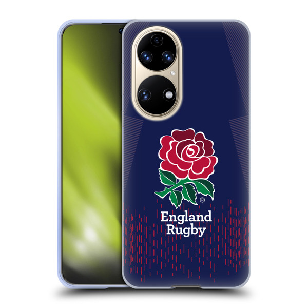 England Rugby Union 2023/24 Crest Kit Away Soft Gel Case for Huawei P50