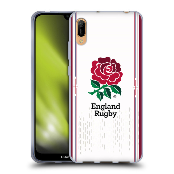 England Rugby Union 2023/24 Crest Kit Home Soft Gel Case for Huawei Y6 Pro (2019)