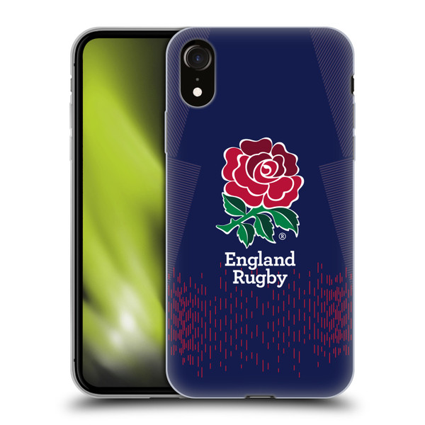 England Rugby Union 2023/24 Crest Kit Away Soft Gel Case for Apple iPhone XR