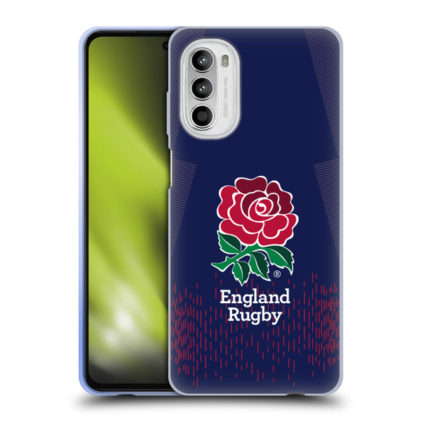 England Rugby Union 2023/24 Crest Kit Away Soft Gel Case for Motorola Moto G52