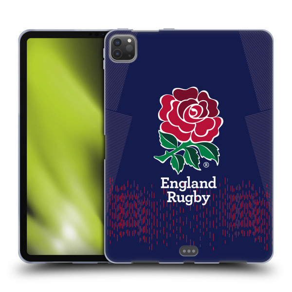 England Rugby Union 2023/24 Crest Kit Away Soft Gel Case for Apple iPad Pro 11 2020 / 2021 / 2022
