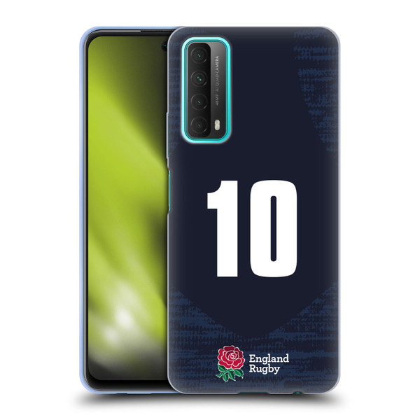 England Rugby Union 2020/21 Players Away Kit Position 10 Soft Gel Case for Huawei P Smart (2021)