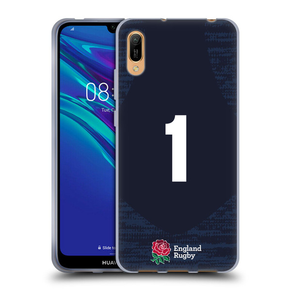 England Rugby Union 2020/21 Players Away Kit Position 1 Soft Gel Case for Huawei Y6 Pro (2019)