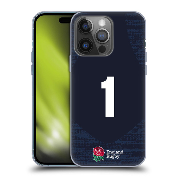 England Rugby Union 2020/21 Players Away Kit Position 1 Soft Gel Case for Apple iPhone 14 Pro
