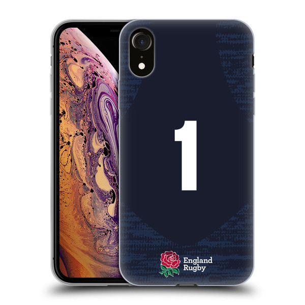 England Rugby Union 2020/21 Players Away Kit Position 1 Soft Gel Case for Apple iPhone XR