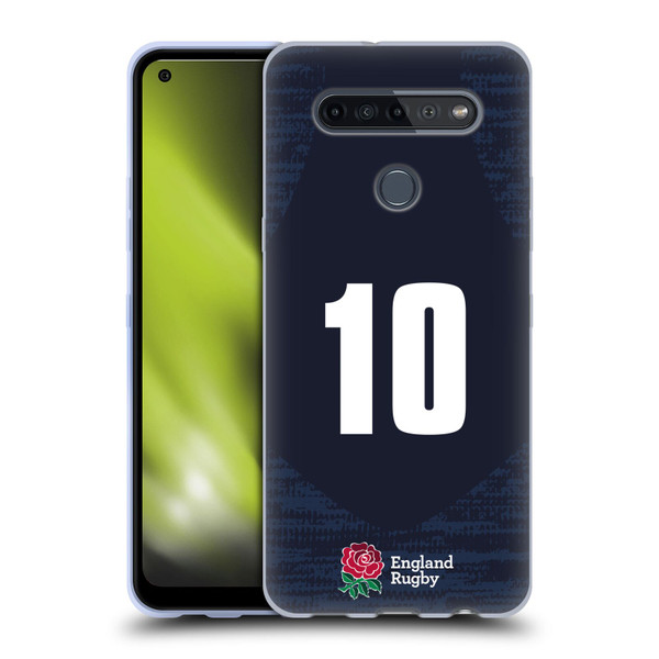 England Rugby Union 2020/21 Players Away Kit Position 10 Soft Gel Case for LG K51S