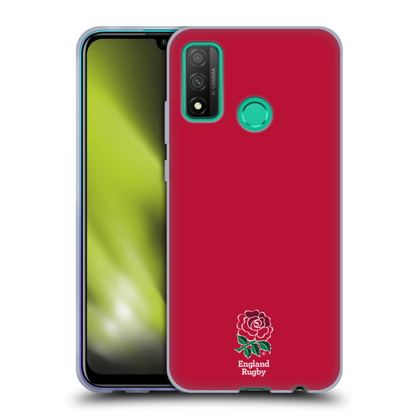 England Rugby Union 2016/17 The Rose Plain Red Soft Gel Case for Huawei P Smart (2020)