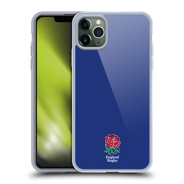 England Rugby Union 2016/17 The Rose Plain Navy Soft Gel Case for Apple iPhone 11 Pro Max