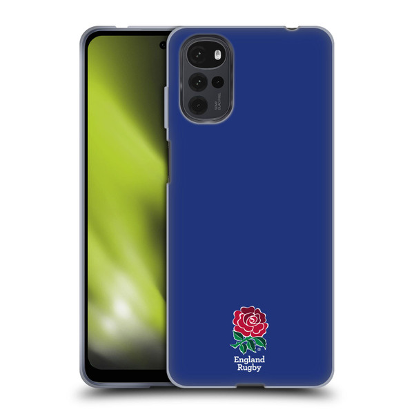 England Rugby Union 2016/17 The Rose Plain Navy Soft Gel Case for Motorola Moto G22