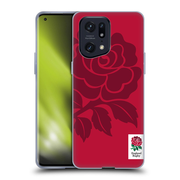 England Rugby Union 2016/17 The Rose Mono Rose Soft Gel Case for OPPO Find X5 Pro
