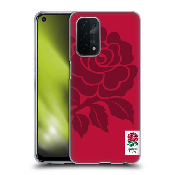 England Rugby Union 2016/17 The Rose Mono Rose Soft Gel Case for OPPO A54 5G